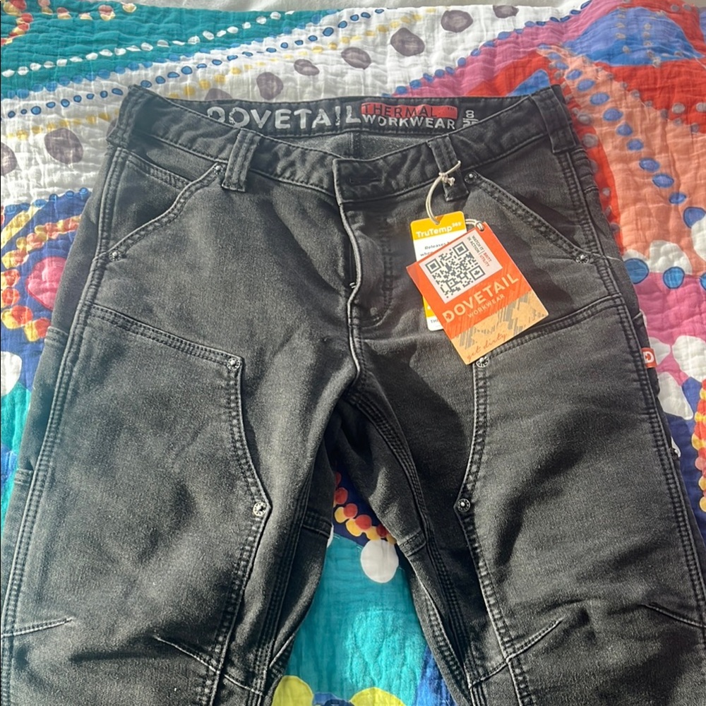 Dovetail Black Workwear Pants